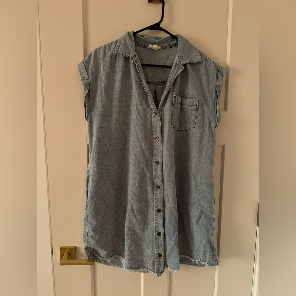 Umgee Light Blue Denim dress XL